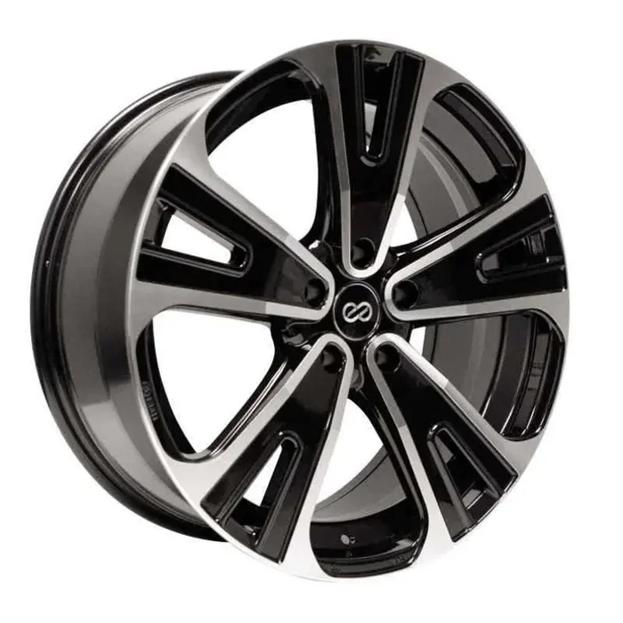 Enkei Universal SVX Truck & SUV 18×8 40mm Offset 5×114.3 Bolt 72.6mm Bore Black Machined Wheel