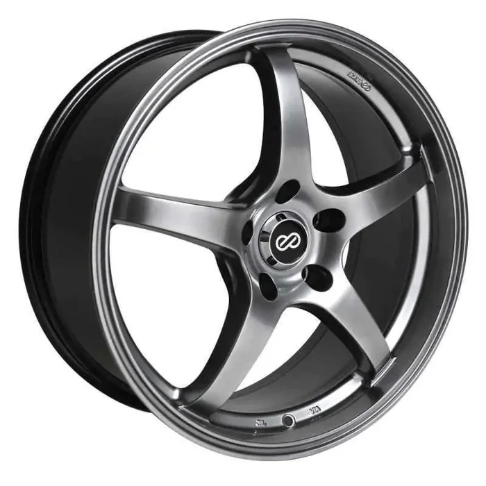 Enkei VR5 15×6.5 38mm Offset 5×114.3 Bolt Pattern 72.6 Bore Dia Hyper Black Wheel