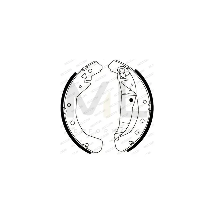 Ferodo FSB4153 Brake Shoe Set With Lever, Premier