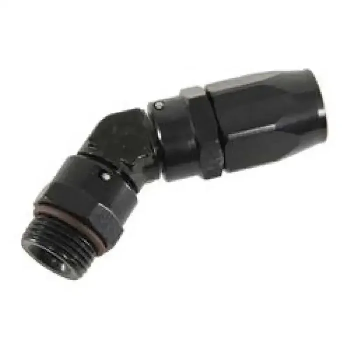 Fragola -12AN x 45 Degree x 1 1/16-12 (12) Hose End – Black