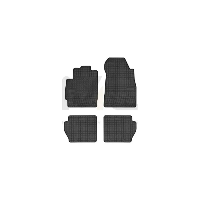 FROGUM 0864 Floor mat set for MAZDA 2 Hatchback (DE, DH) Elastomer, Front and Rear, Quantity 4, Black