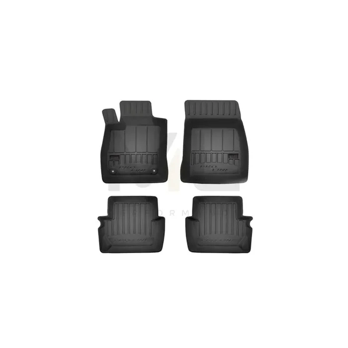 FROGUM 3D407237 Floor mat set for FORD Fiesta Mk7 Hatchback Elastomer, Front and Rear, Quantity 4, Black