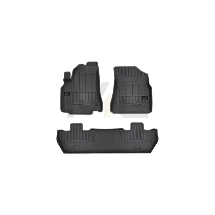 FROGUM 3D407251 Floor mat set Elastomer, Front and Rear, Quantity 4, Black