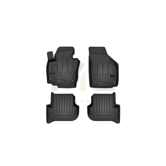 FROGUM 3D407329 Floor mat set for SKODA Yeti (5L) Elastomer, Front and Rear, Quantity 4, Black