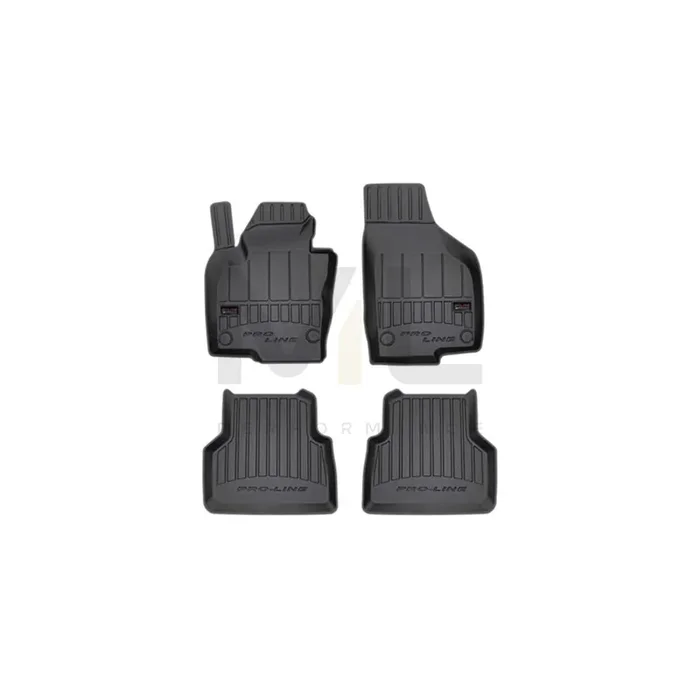 FROGUM 3D407619 Floor mat set for VW Tiguan I (5N) Elastomer, Front and Rear, Quantity 4, Black