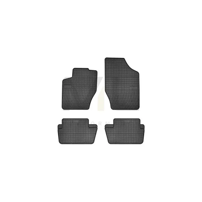 FROGUM Tailored 0632C Floor mat set Elastomer, Front and Rear, Quantity 4, Black, (LHD)