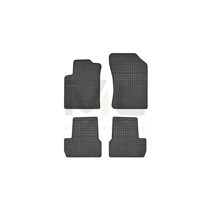 FROGUM Tailored 0642 Floor mat set for CITROEN C3 II (SC) Elastomer, Front and Rear, Quantity 4, Black, (LHD)