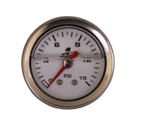 FUEL PRESS GAUGE 0-15PSI