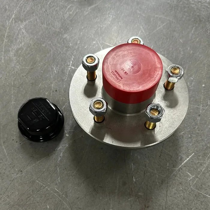 Genuine Dexter (Tie Down Engineering) Pre-Greased 3.5K Idler Hub, 5 on 4.50″, Gal-Dex, K08-447-C0, Vortex Cap