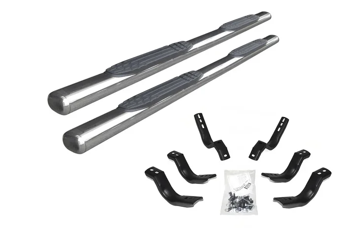Go Rhino – 4″ 1000 Series SideSteps w/Mounts – Pol. Stainless – Titan Crew Cab – 104435187PS