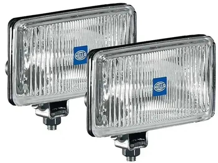 Hella 450 H3 12V SAE/ECE Fog Lamp Kit Clear – Rectangle (Includes 2 Lamps)