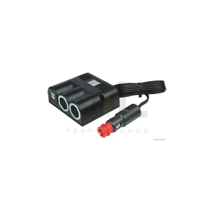 HERTH+BUSS ELPARTS 51306860 Cigarette lighter splitter Electromagnetic Compatibility (EMC), with overvoltage protection, with pipe, with plug