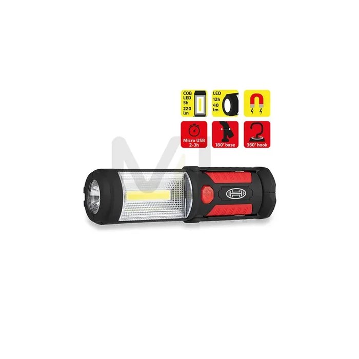 HEYNER 575100 Inspection lamp 40-220 lm magnetic with rechargeable battery