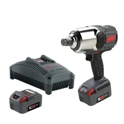 Ingersoll Rand 1″ 20V Cordless Impact Wrench 2 Battery Kit, 2000 ft-lb Torque, Friction Ring, Pistol