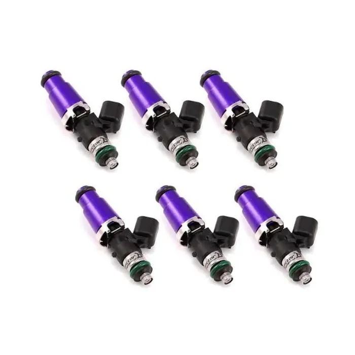 Injector Dynamics 1700cc Injectors – 60mm Length – 14mm Purple Top – 14mm Lower O-Ring (Set of 6)