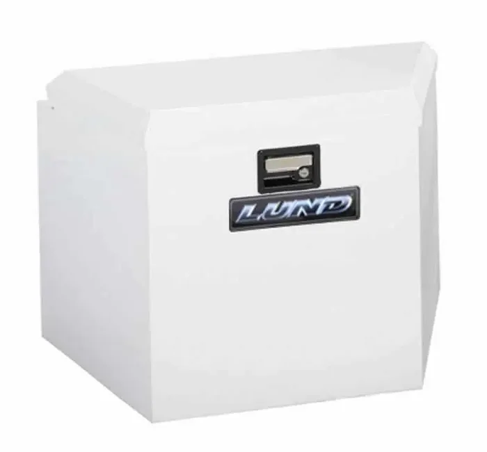 Lund Universal Alum Trailer Tongue Storage Box – White