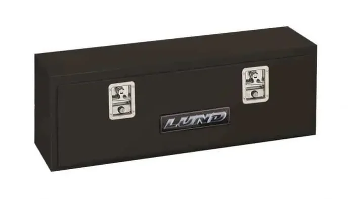 Lund Universal Steel Top Mount Storage Box – Black