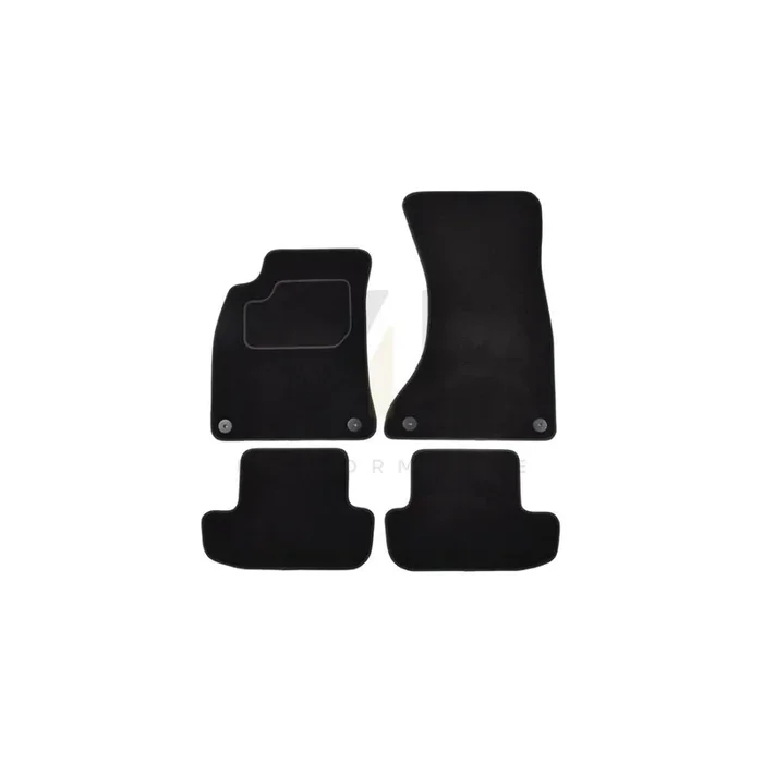 MAMMOOTH A041 AUD140 PRM 01 Floor mat set for AUDI A5 B8 Coupe (8T3) Textile, Front and Rear, Quantity 4, Black