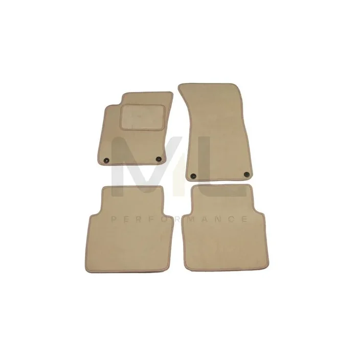 MAMMOOTH A041 AUD205 PRM 04 Floor mat set for AUDI A8 D3 (4E2, 4E8) Textile, Front and Rear, Quantity 4, Beige