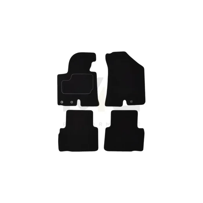 MAMMOOTH A041 HYU100 PRM 01 Floor mat set for HYUNDAI ix35 (LM, EL, ELH) Textile, Front and Rear, Quantity 4, Black