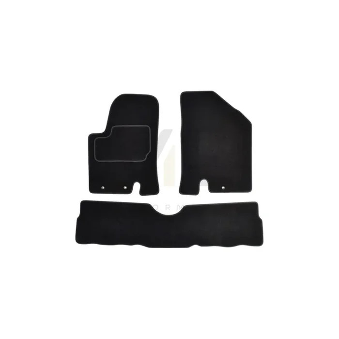 MAMMOOTH A041 KIA170 PRM 01 Floor mat set for KIA Soul I (AM) Textile, Front and Rear, Quantity 3, Black