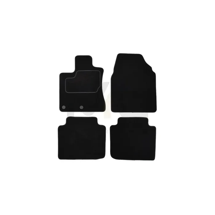 MAMMOOTH A041 NIS235 PRM 01 Floor mat set for NISSAN Qashqai / Qashqai+2 I (J10, NJ10) Textile, Front and Rear, Quantity 4, Black