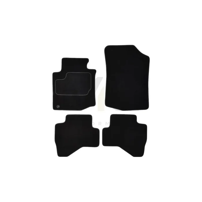 MAMMOOTH A041 PGT20 PRM 01 Floor mat set for PEUGEOT 107 Hatchback (PM, PN) Textile, Front and Rear, Quantity 4, Black
