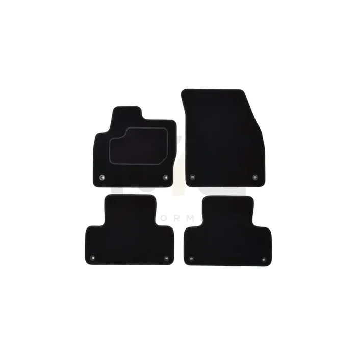 MAMMOOTH A041 ROV155 PRM 01 Floor mat set for LAND ROVER Range Rover Evoque (L538) Textile, Front and Rear, Quantity 4, Black