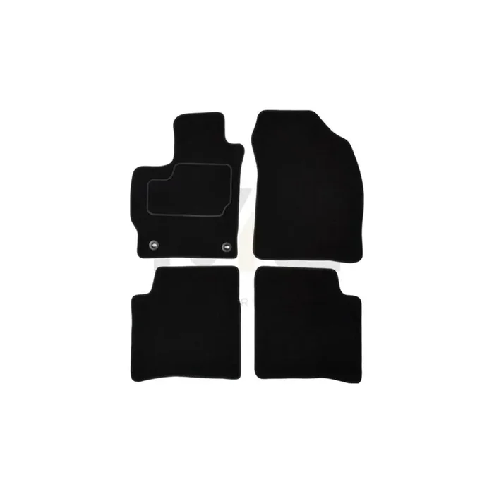 MAMMOOTH A041 TOY295 PRM 01 Floor mat set for TOYOTA Prius III Hatchback (XW30) Textile, Front and Rear, Quantity 4, Black