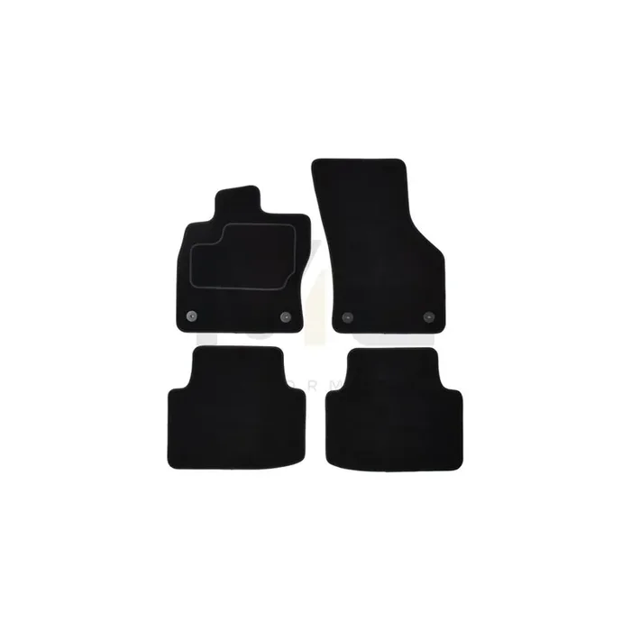 MAMMOOTH A041 VW306 PRM 01 Floor mat set for VW PASSAT Textile, Front and Rear, Quantity 4, Black
