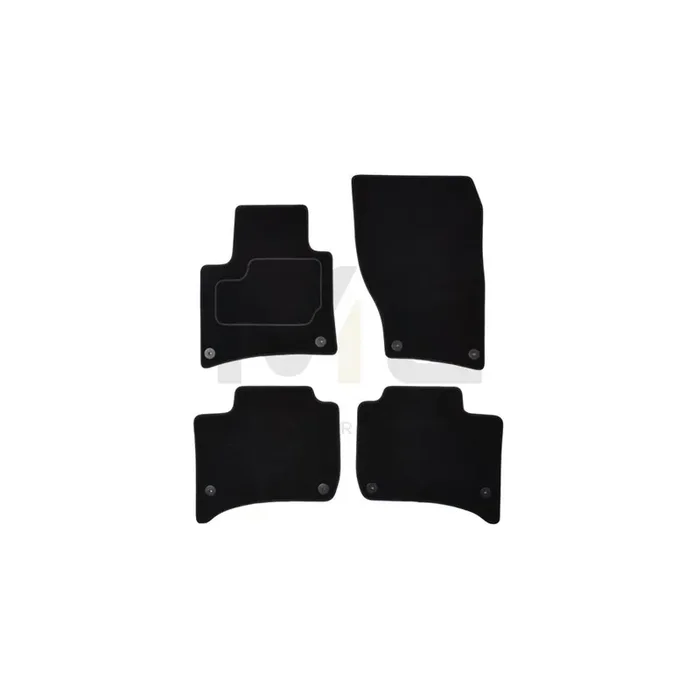 MAMMOOTH A041 VW380 PRM 01 Floor mat set for VW Touareg II (7P5, 7P6) Textile, Front and Rear, Quantity 4, Black