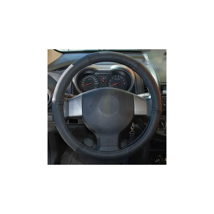 MAMMOOTH CP10064 Steering wheel cover Black, Ø 44-46cm, Leather