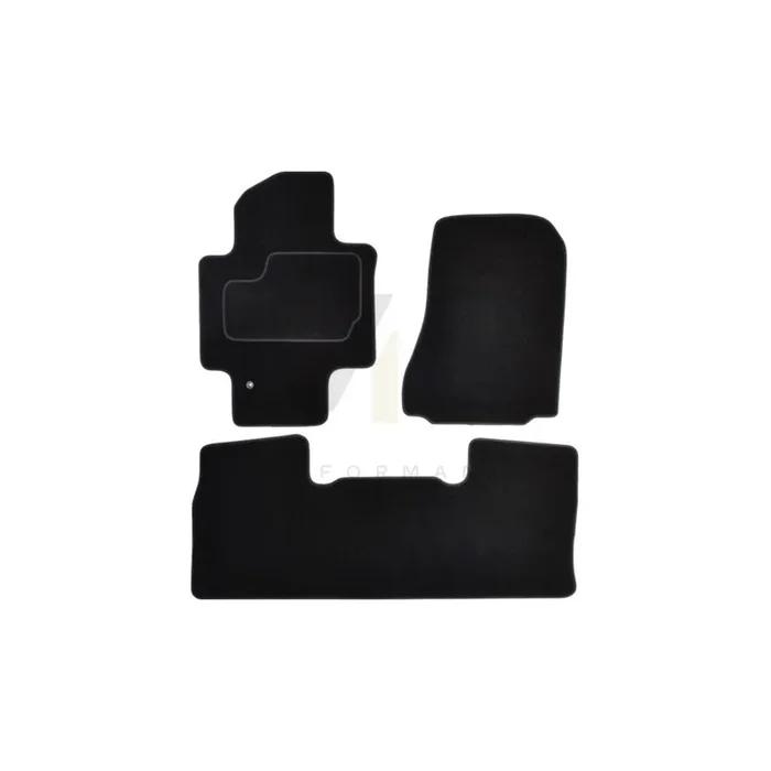 MAMMOOTH Tailored A041 NIS176 PRM 01 Floor mat set for NISSAN NV200 Box Body / Estate (M20) Textile, Front and Rear, Quantity 3, Black