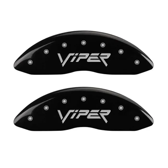 MGP 4 Caliper Covers Engraved Front & Rear Gen 2/Viper Black finish silver ch