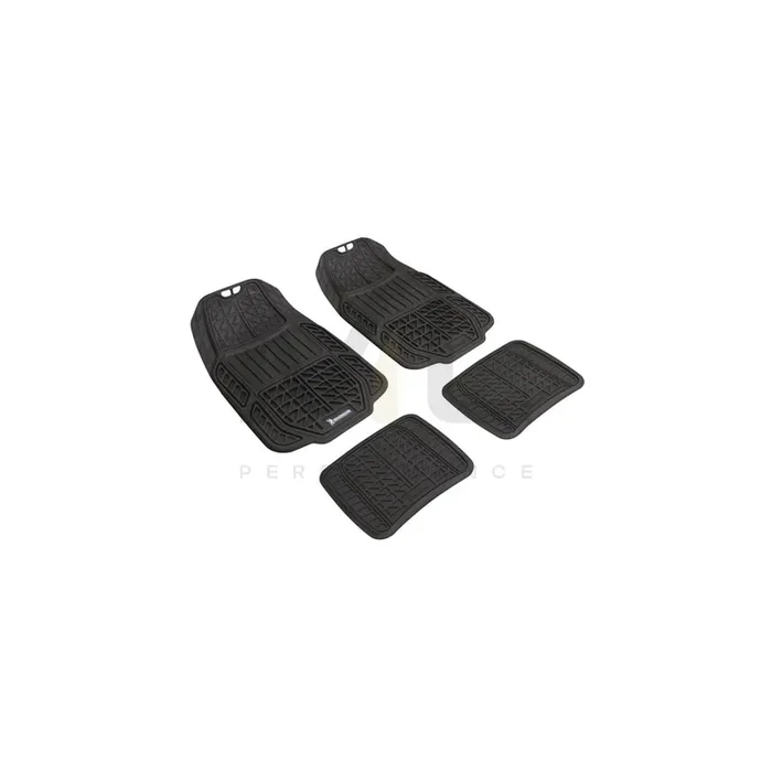 Michelin Universal fit 009077 Floor mat set Elastomer, Front and Rear, Quantity 4, Black