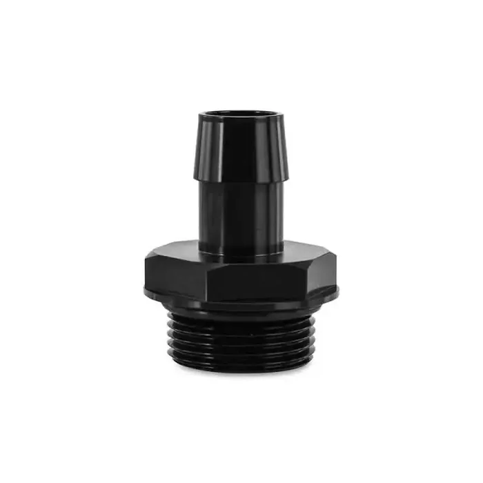 Mishimoto -16ORB to 3/4″ Hose Barb Aluminum Fitting – Black