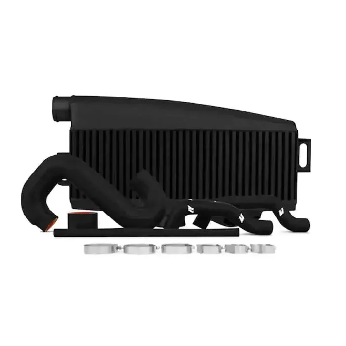 Mishimoto Subaru 02-07 WRX/04-07 STi Top-Mount Intercooler Kit – Powder Coated Black & Black Hoses