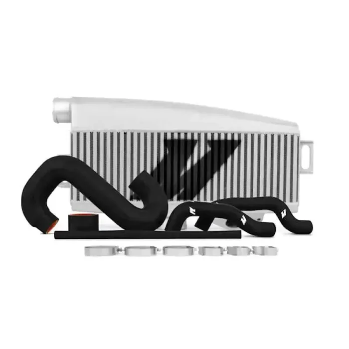 Mishimoto Subaru 02-07 WRX/04-07 STi Top-Mount Intercooler Kit – Powder Coated Silver & Black Hoses