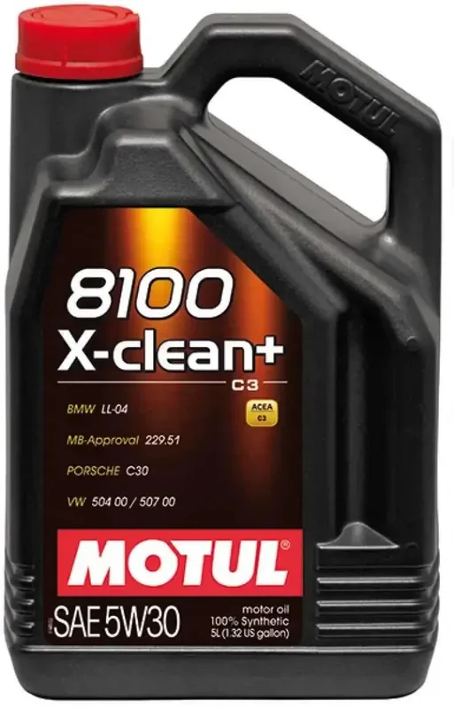 Motul 5L Synthetic Engine Oil 8100 5W30 X-CLEAN Plus – Case of 4