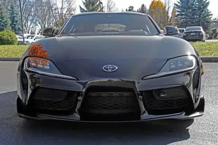 Perrin 2020 Toyota Supra Tow Hook Kit (Front) – Black