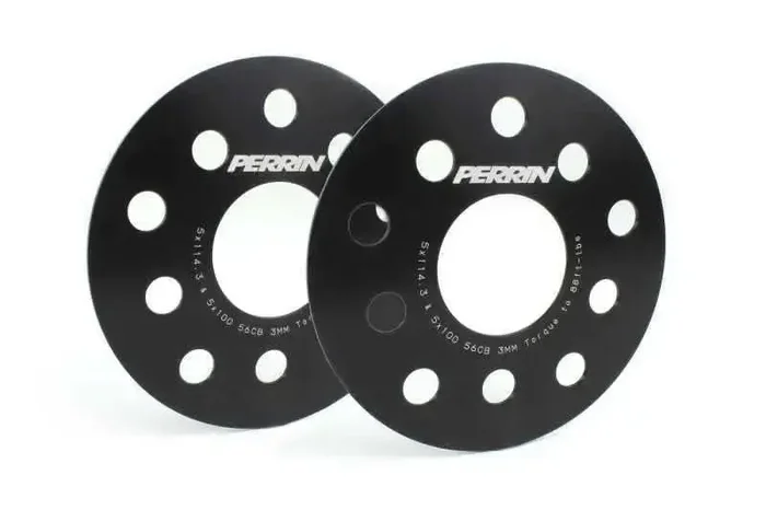 Perrin Subaru 5×114.3/5×100 3mm Slip-On Wheel Spacers – w/ 56mm Hubs (No Studs)