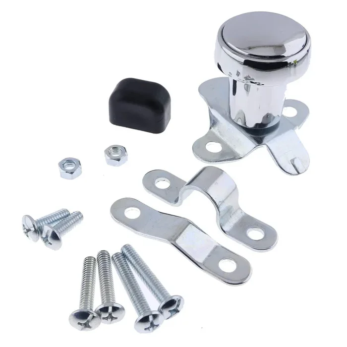 Polished Aluminum Steering Wheel Spinner Suicide Brody Knob – Hot Rod Car/Truck