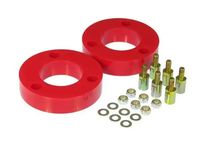 Prothane 04-08 Nissan Titan Front Coil Spring 2in Lift Spacer – Red