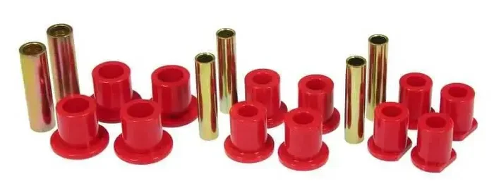 Prothane 92-98 Ford E250/350 Van 2wd Rear Spring & Shackle Bushings – Red