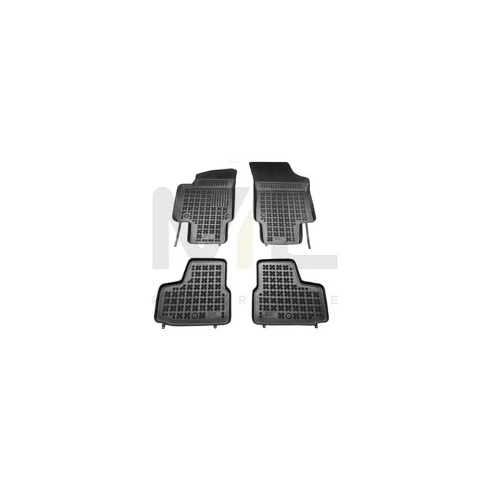 REZAW PLAST 200115 Floor mat set Elastomer, Front and Rear, Quantity 4, Black
