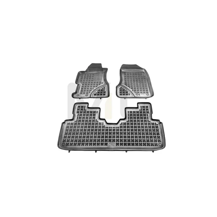 REZAW PLAST 200906 Floor mat set for HONDA Civic VII Hatchback (EU, EP, EV) Elastomer, Front and Rear, Black