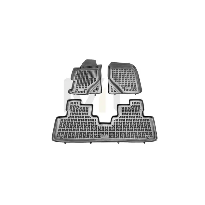 REZAW PLAST 200913 Floor mat set for HONDA CIVIC Elastomer, Front and Rear, Black