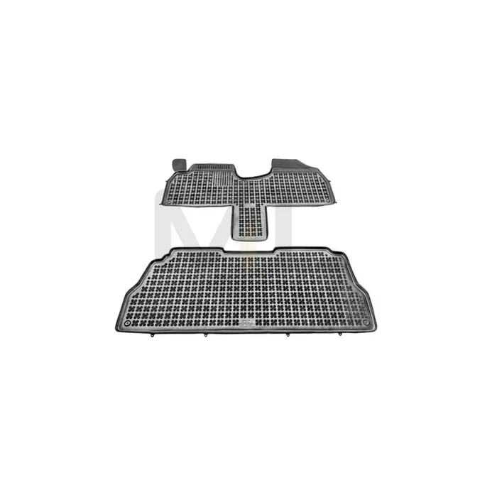 REZAW PLAST 201221 Floor mat set Elastomer, Front and Rear, Black