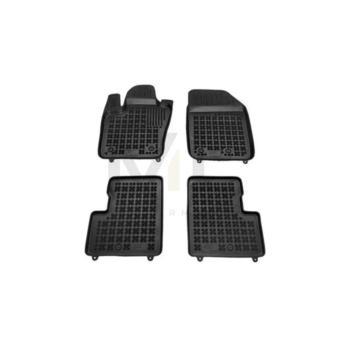 REZAW PLAST 201518 Floor mat set for FIAT 500X (334) Elastomer, Front and Rear, Black