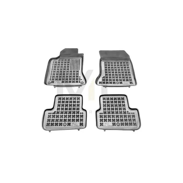REZAW PLAST 201718 Floor mat set suitable for MERCEDES-BENZ GLA (X156) Elastomer, Front and Rear, Black